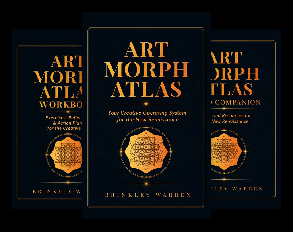 Art Morph Atlas book series by Brinkley Warren — three-volume creative curriculum: Art Morph Atlas, Workbook, and Field Companion